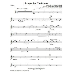 Gebet Für Weihnachten - Violine 1