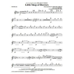 Kleiner Laden des Grauens (aus Little Shop of Horrors) (arr. Mark Brymer) - Tenorsaxofon