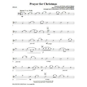 Prayer For Christmas - Cello