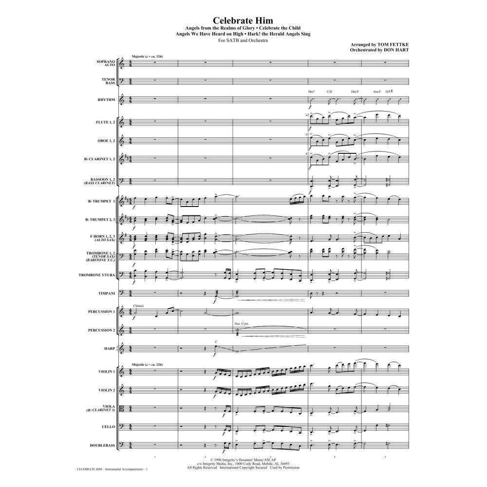Celebrate Him (Medley) - Full Score