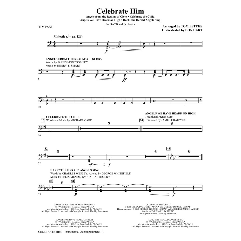 Celebrate Him (Medley) - Timpani
