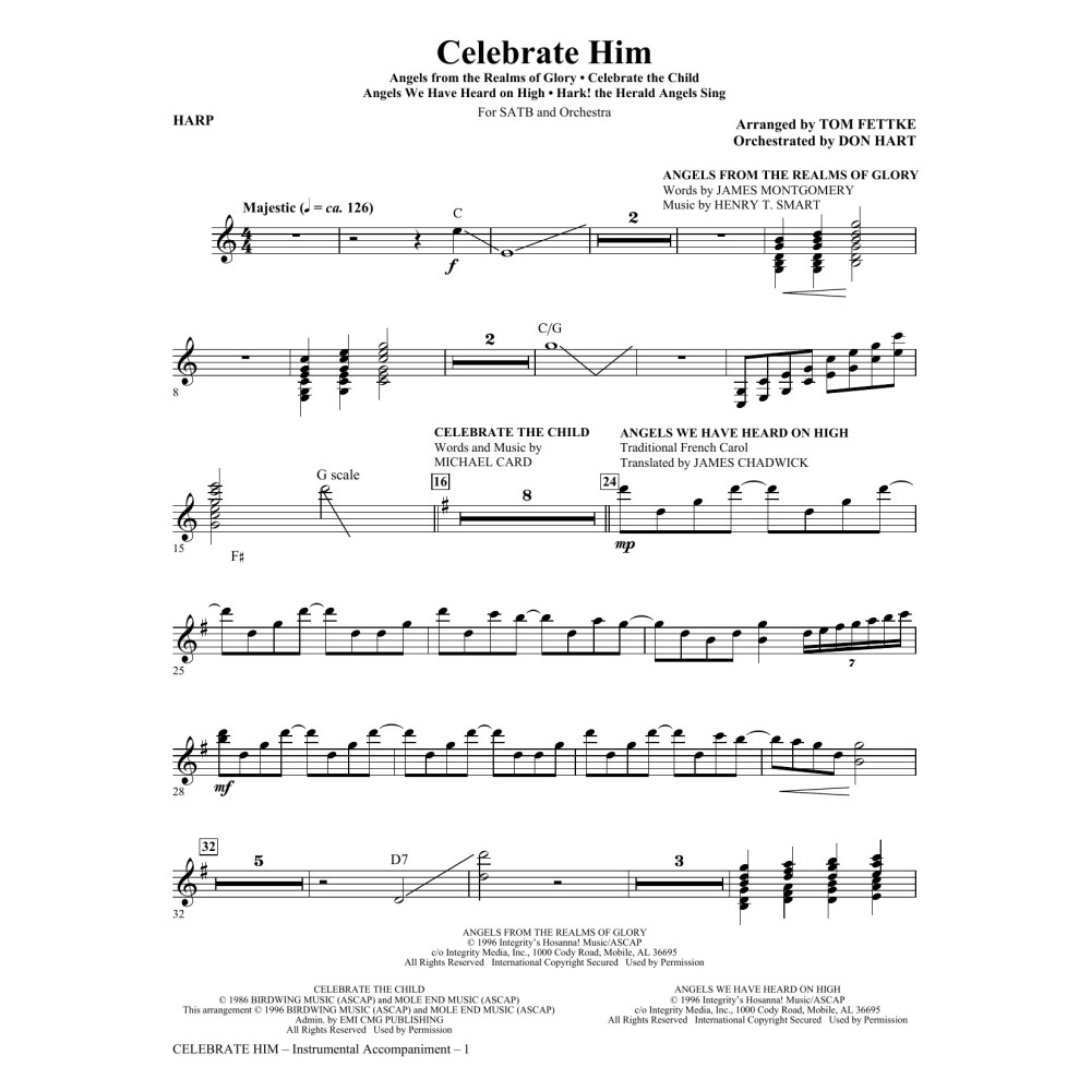 Celebrate Him (Medley) - Harp