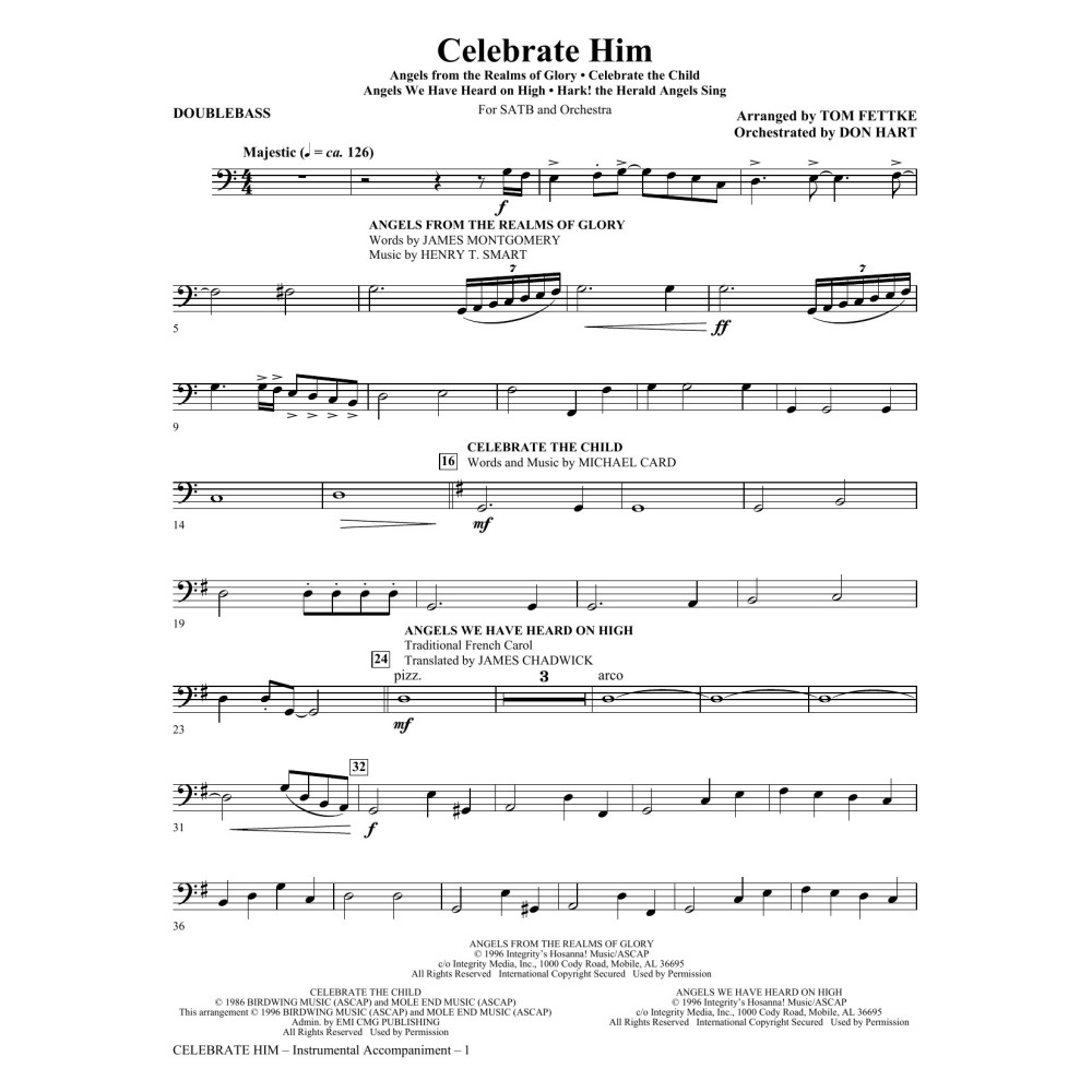 Celebrate Him (Medley) - Double Bass