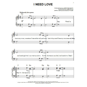 I Need Love