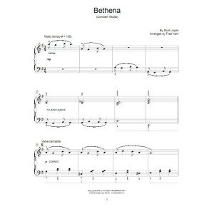 Bethena, Ragtime Waltz