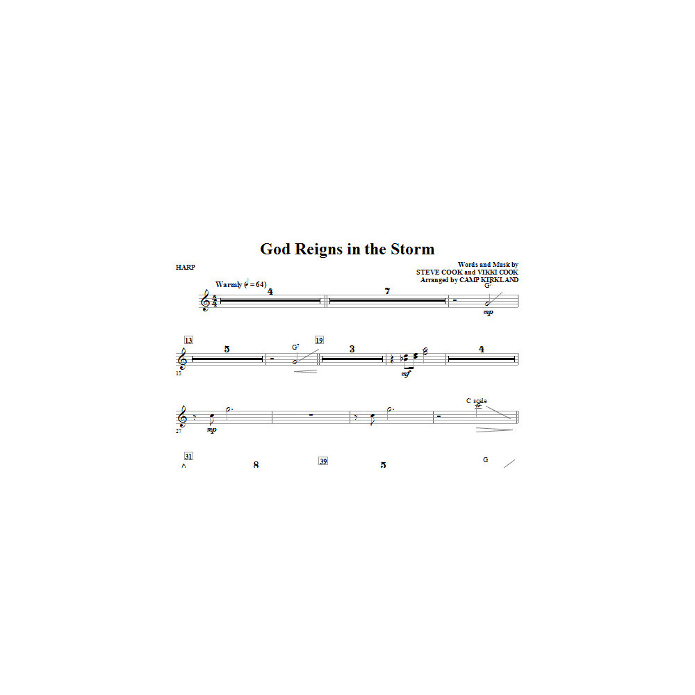 God Reigns In The Storm - Harp