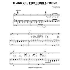 Thank You For Being A Friend (Theme from The Golden Girls)