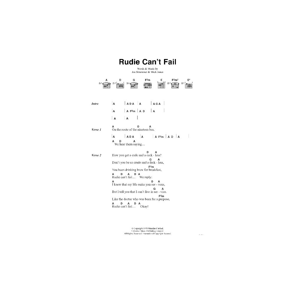Rudie Can't Fail