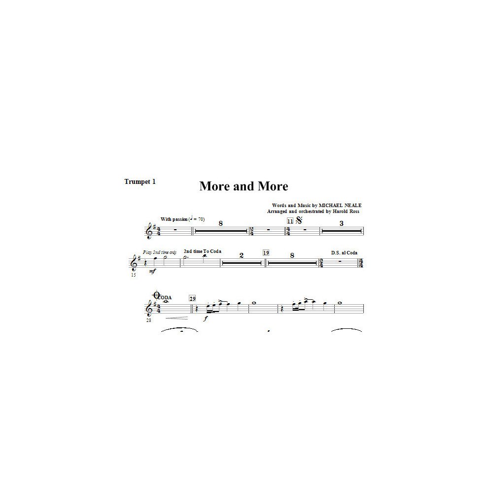 More And More - Trumpet 1