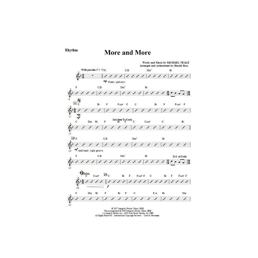 More And More - Rhythm