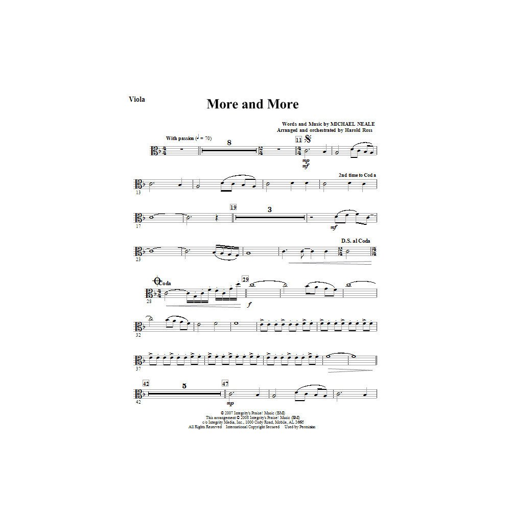 More And More - Viola