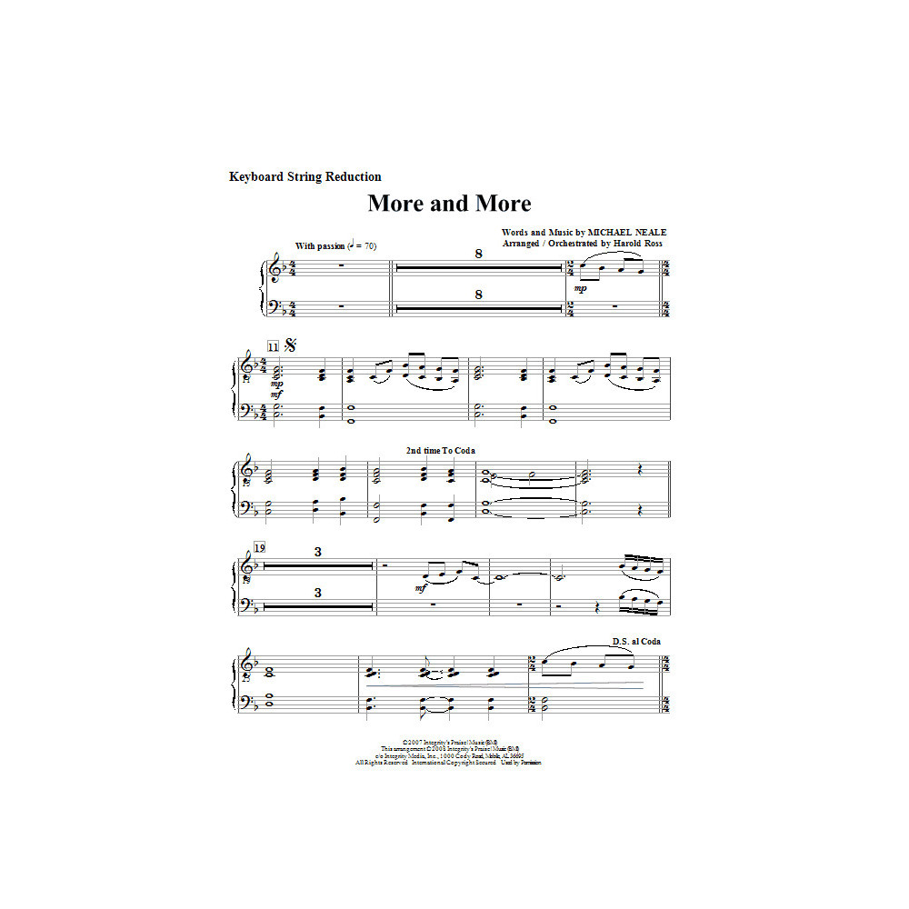 More And More - Keyboard String Reduction