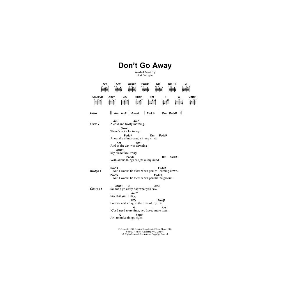 Don't Go Away