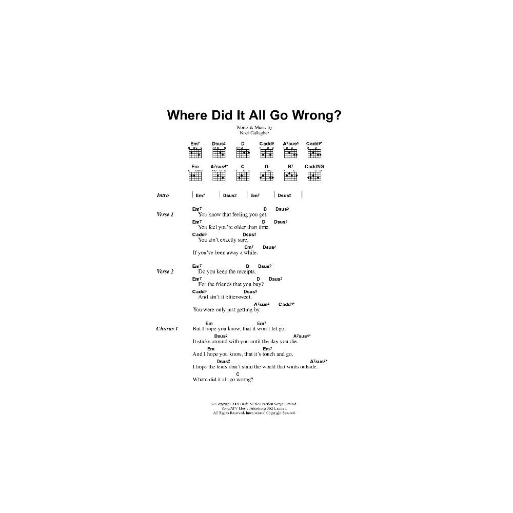 Where Did It All Go Wrong?