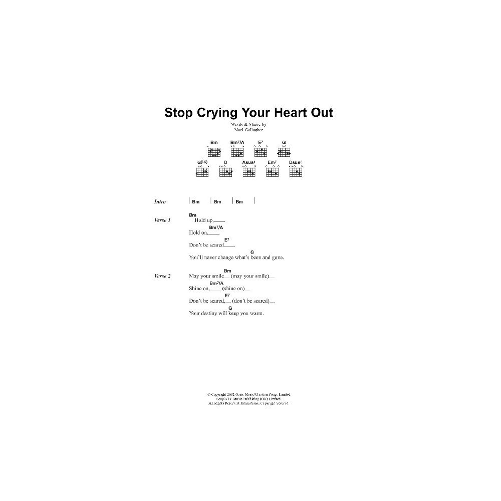 Stop Crying Your Heart Out