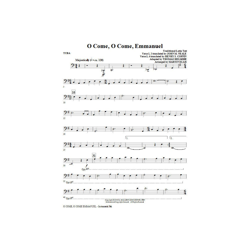 O Come, O Come, Emmanuel - Tuba