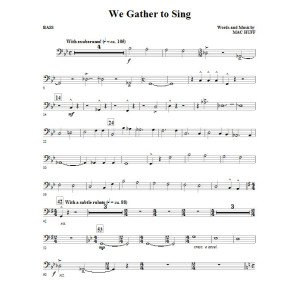 We Gather To Sing - Bass