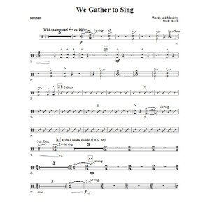 We Gather To Sing - Drums