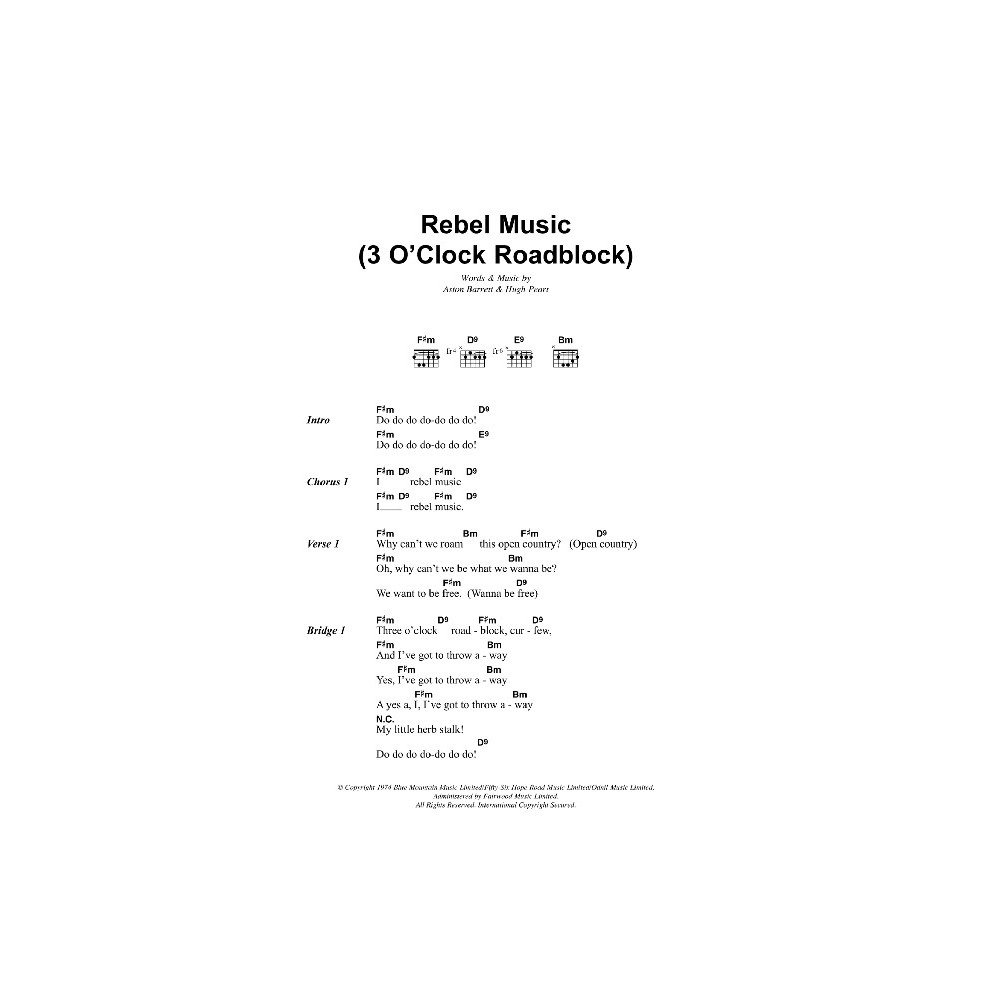 Rebel Music (3 O'Clock Roadblock)