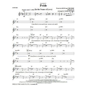 Pride (In The Name Of Love) (arr. Mark Brymer) - Guitar