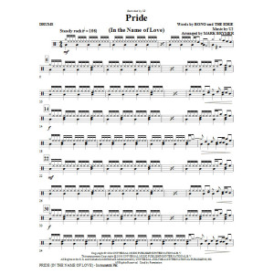 Pride (In The Name Of Love) (arr. Mark Brymer) - Drums