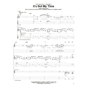 It's Not My Time