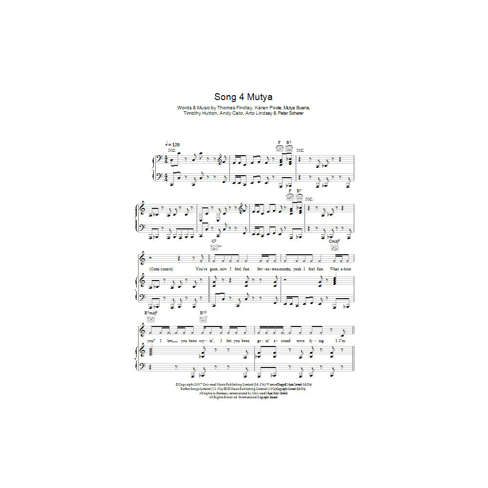Song 4 Mutya (Out Of Control)