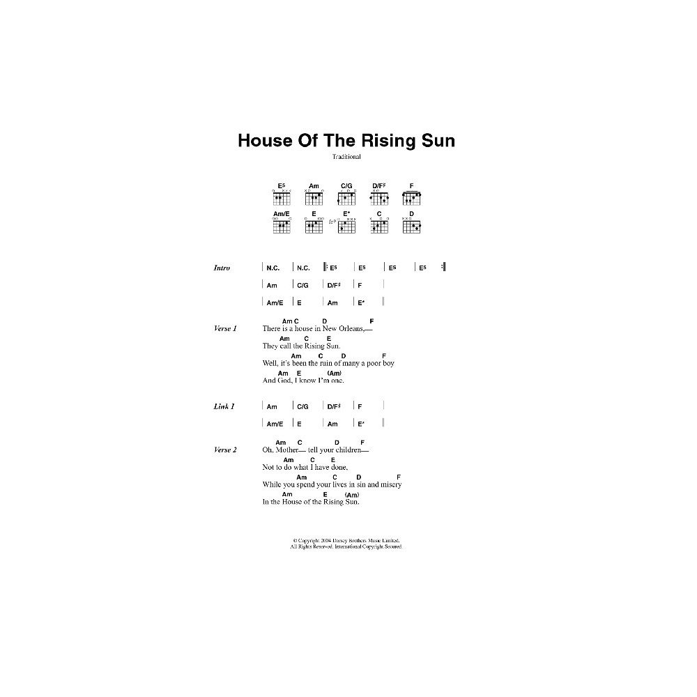 House Of The Rising Sun