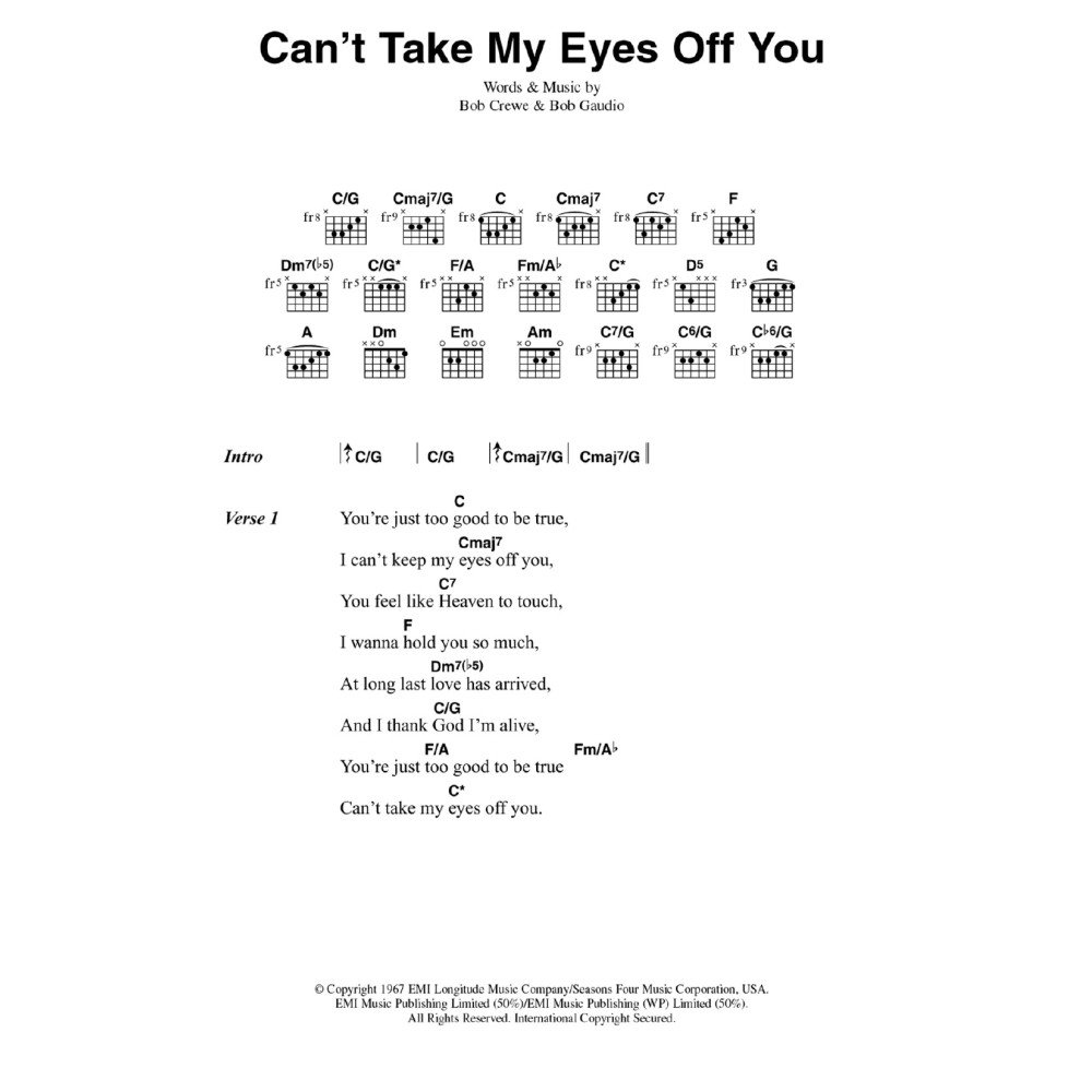 Can't Take My Eyes Off You