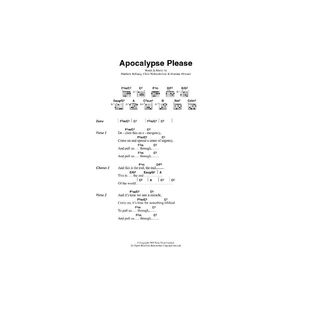 Apocalypse Please