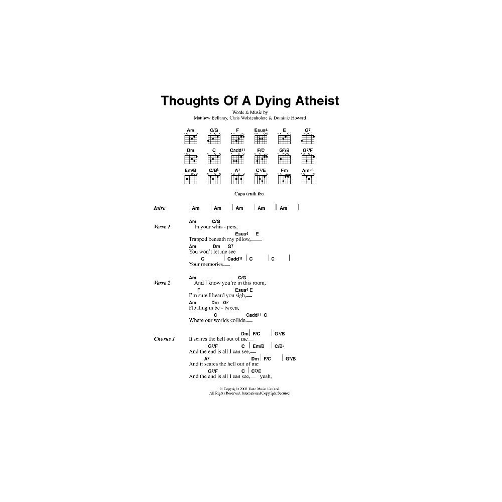 Thoughts Of A Dying Atheist