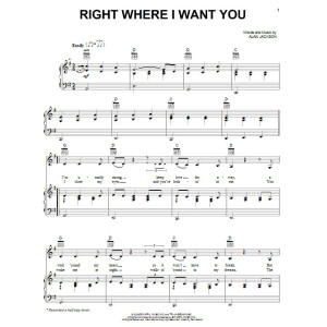 Right Where I Want You