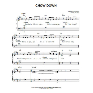 Chow Down (from The Lion King: Broadway Musical)