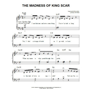 The Madness Of King Scar (from The Lion King: Broadway Musical)