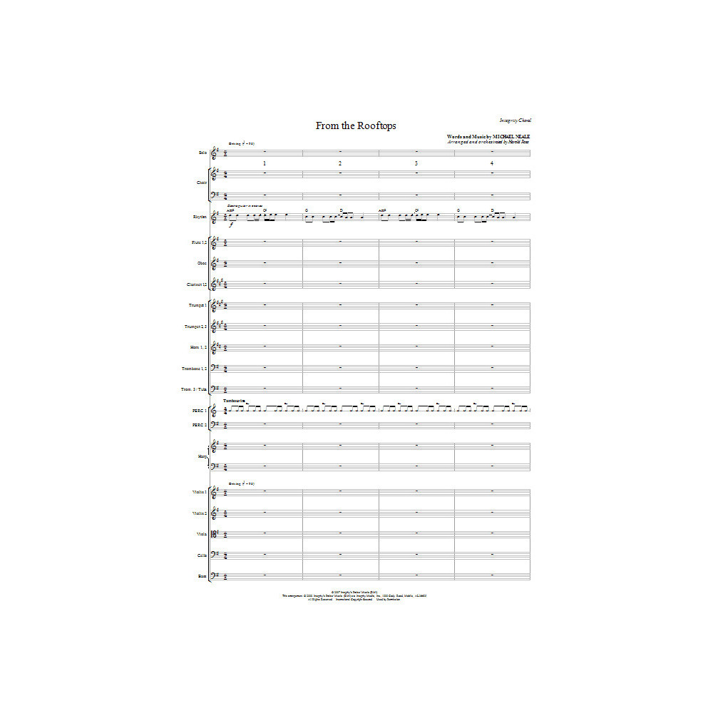 From The Rooftops - Full Score