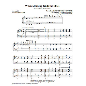 When Morning Gilds The Skies - Handbells
