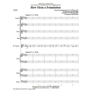 How Firm A Foundation - Full Score