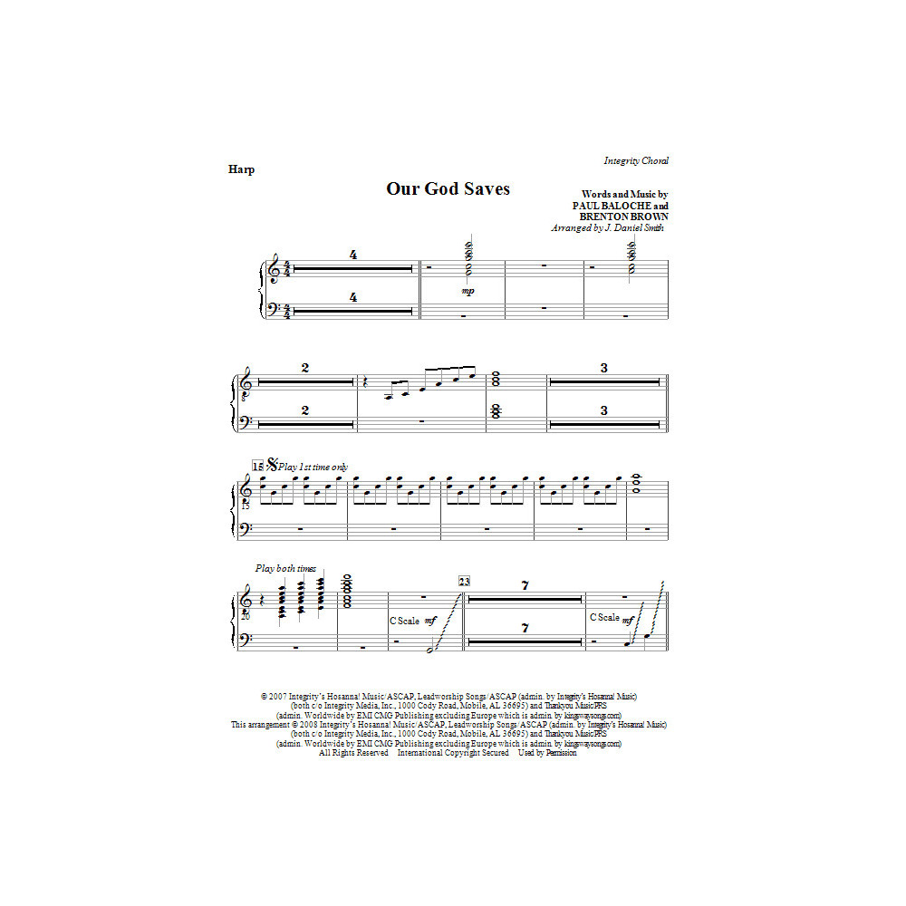 Our God Saves - Harp