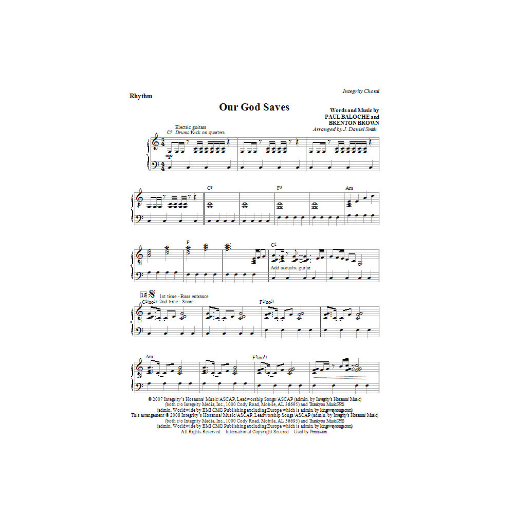 Our God Saves - Rhythm