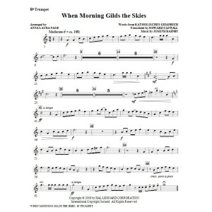 When Morning Gilds The Skies - Trumpet