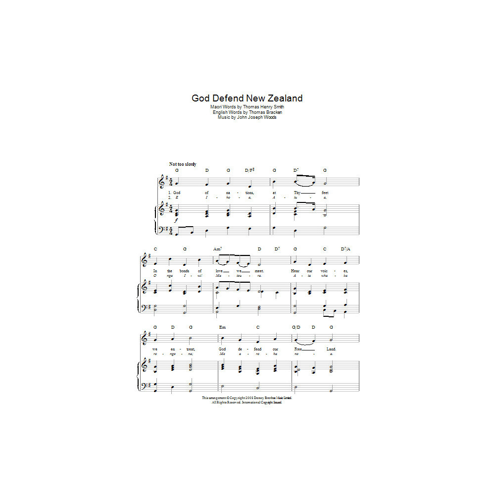 God Defend New Zealand (New Zealand National Anthem)