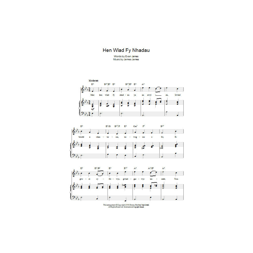 Hen Wlad Fy Nhadau (Unofficial Welsh National Anthem)