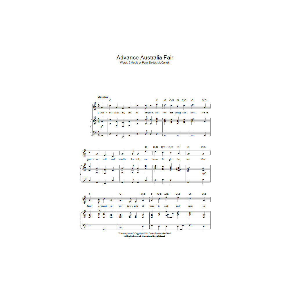 Advance Australia Fair (Australian National Anthem)