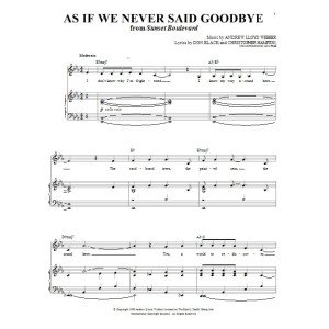 As If We Never Said Goodbye (from Sunset Boulevard)