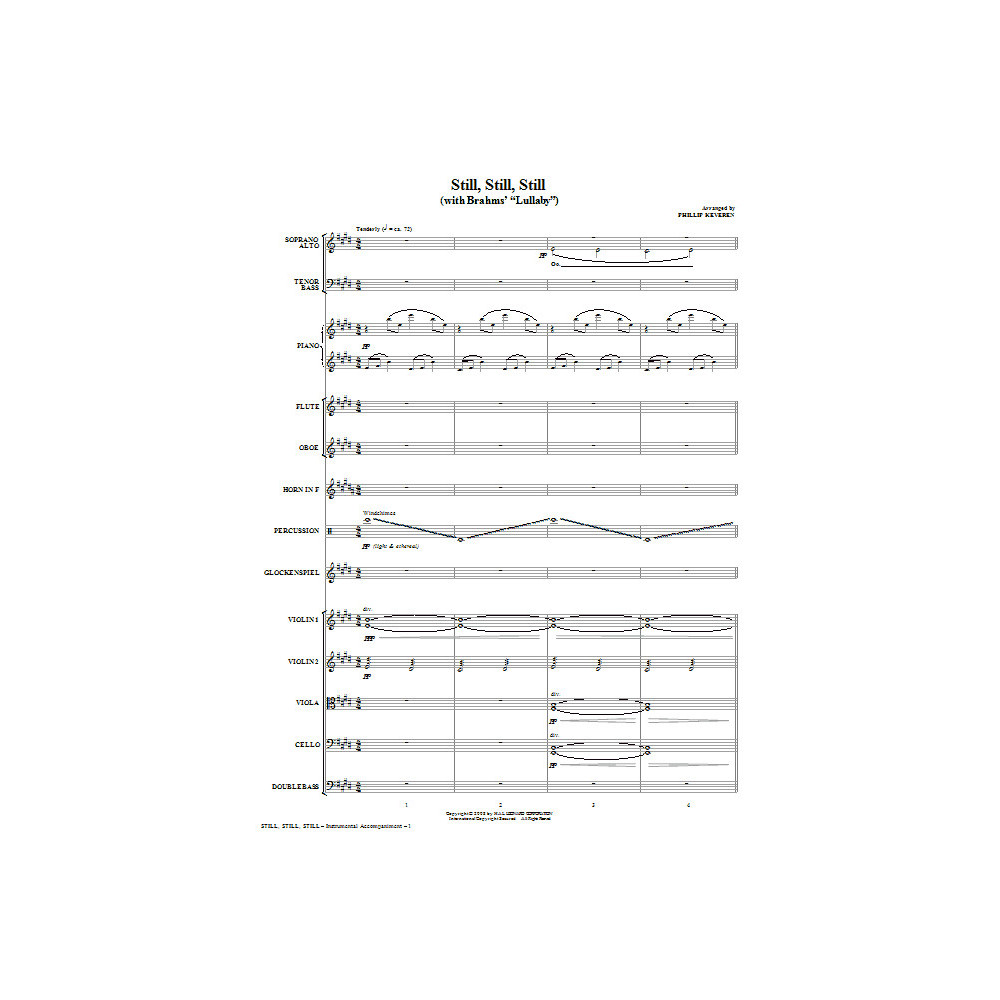Still, Still, Still (with Brahms' Lullaby) - Full Score
