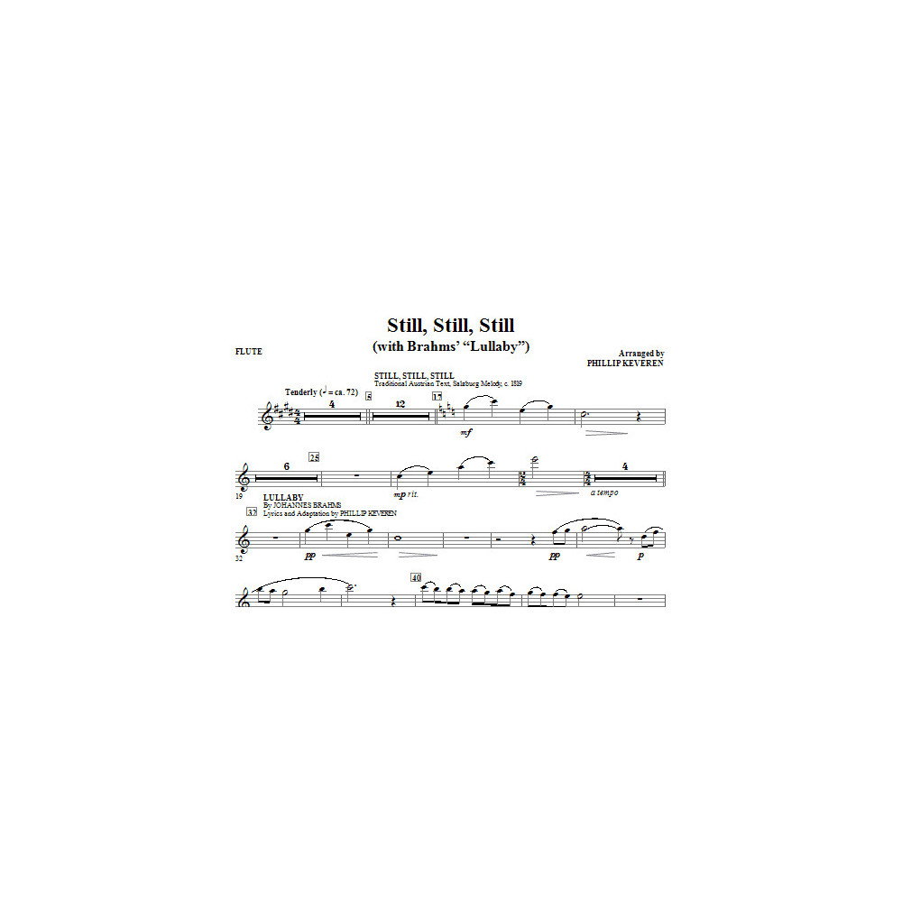 Still, Still, Still (with Brahms' Lullaby) - Flute