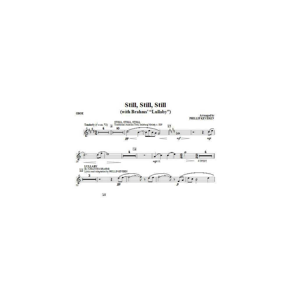 Still, Still, Still (with Brahms' Lullaby) - Oboe