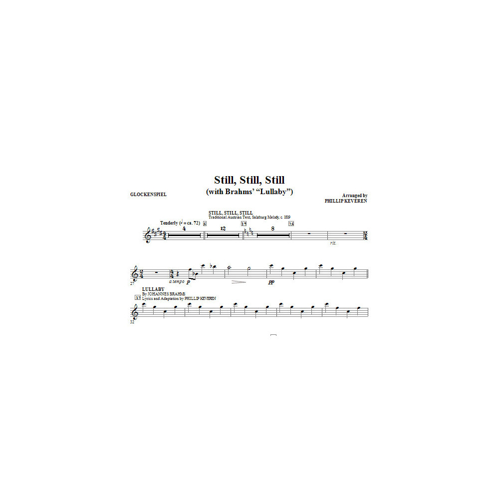 Still, Still, Still (with Brahms' Lullaby) - Glockenspiel