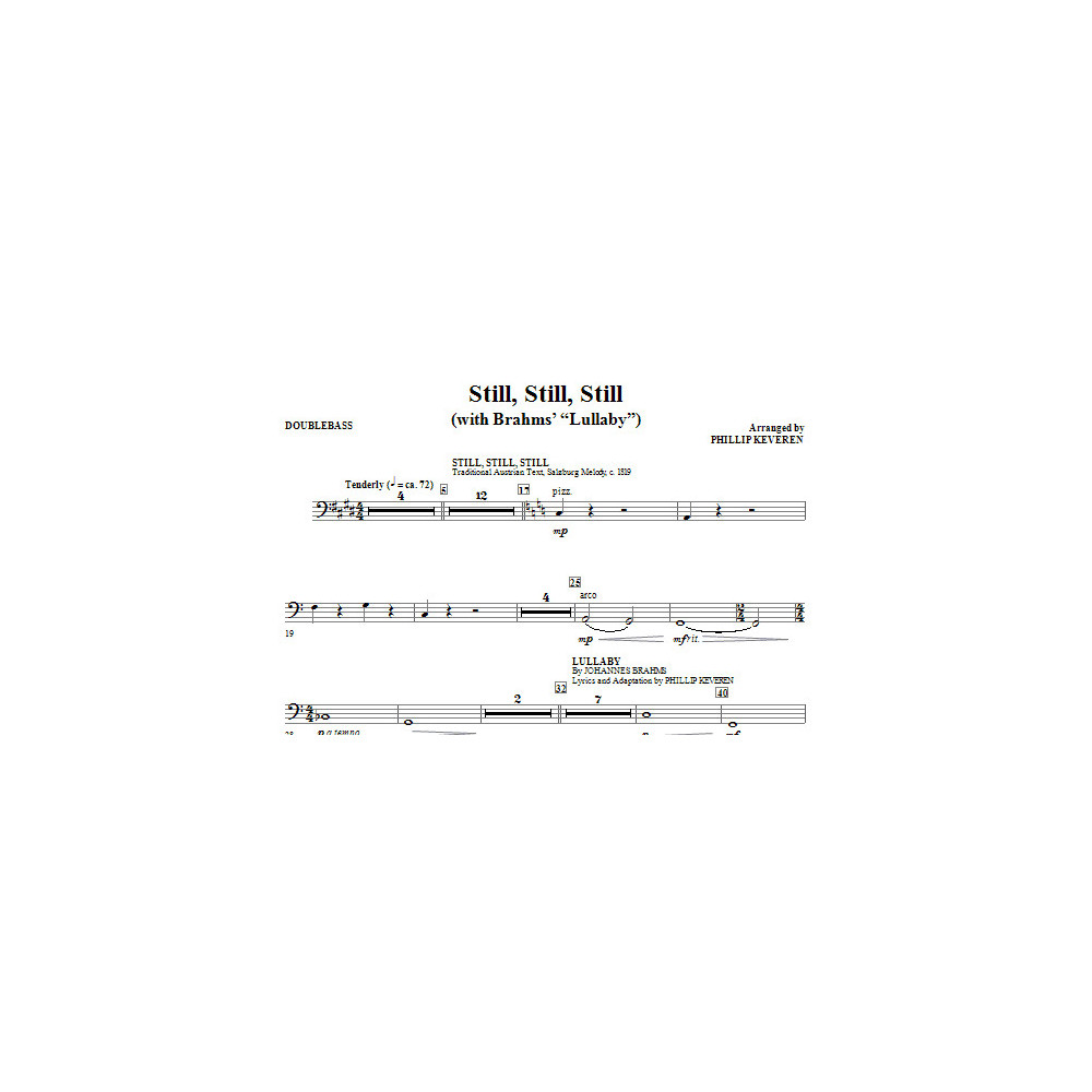 Still, Still, Still (mit Brahms'' Wiegenlied) - Kontrabass