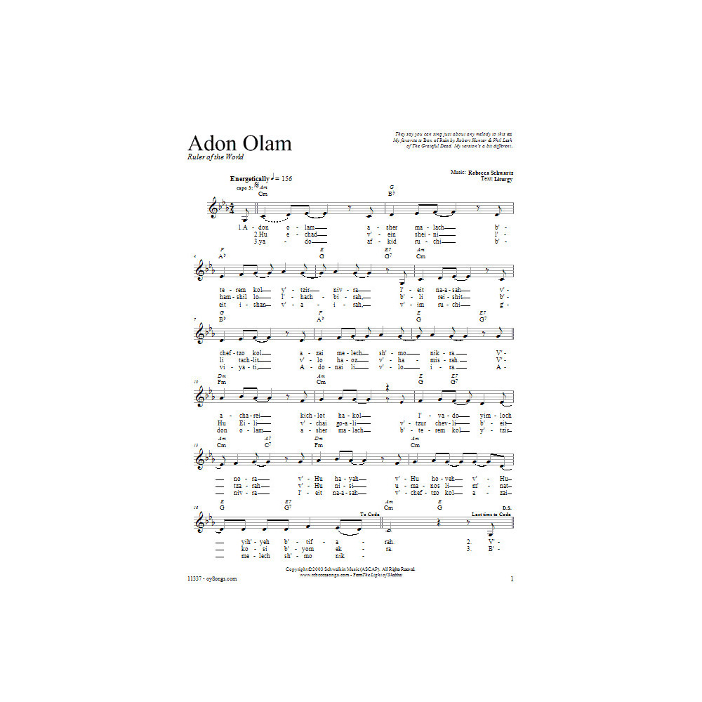Adon Olam